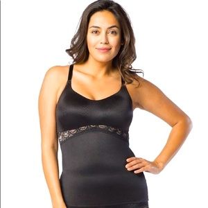 Ruby Ribbon lace cami black